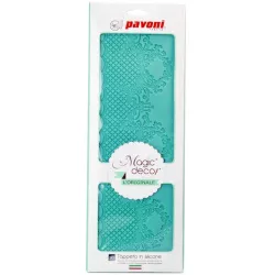 Noble silicone border mat for filigree lace decorations