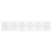Silicone decor mat with flower motif
