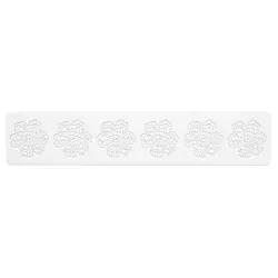 Silicone decor mat with flower motif