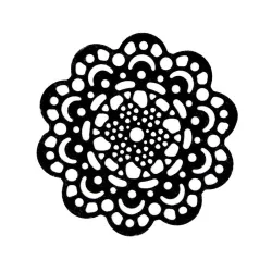 Silikondekormatte Blume - filigrane Bordüren und Rosetten