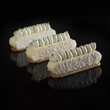 Silikonform Eclair Modern 12.5 x 2.8 cm, 14 Stück