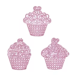 Silikon-Dekormatte mit Cupcake-Motiven