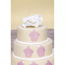 Tapis décoratif en silicone avec motifs de cupcakes