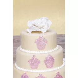 Tappetino decorativo in silicone con motivi cupcake