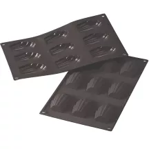 Stampo in silicone Madeleine e zampe d'orso, 9 pezzi (6,8 x 4,5 cm)