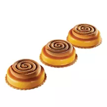 Silicone baking mold spiral Ø 6 cm, 8 pieces