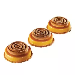 Moule à pâtisserie en silicone Spirale Ø 6 cm, 8 pièces