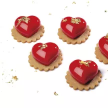 Silicone mold hearts mini, 30 pieces