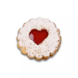 Cookie cutter set for pointed biscuits, corrugated, 4 cm