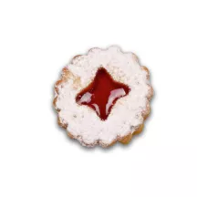 Cookie cutter set for pointed biscuits, corrugated, 4 cm