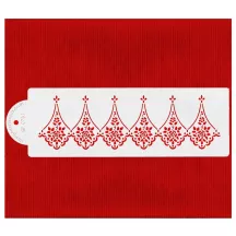 Stencil Alencon Lace Companion Spitzenmotiv