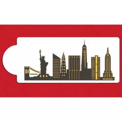 Stencils New York City Skyline, 2 pieces