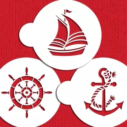 Set Stencil Gioia del marinaio, 3 pezzi