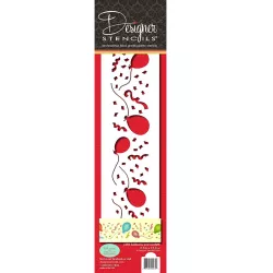 Stencil for balloon & confetti motifs