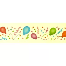 Pochoir pour motifs de ballons & confettis