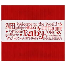 Hello Baby stencil