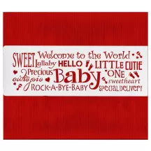 Hello Baby stencil