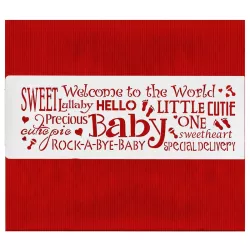 Stencil Hello Baby