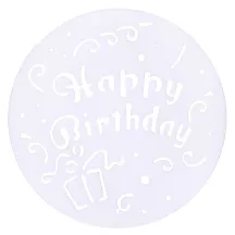 Set di Stencil per torte Party Mix Ø 20,5 cm, 4 pezzi