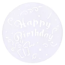 Cake stencil set Party Mix Ø 20.5 cm, 4 pieces