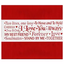 Words of Love stencil
