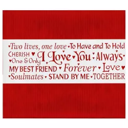 Words of Love stencil