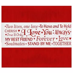 Words of Love stencil