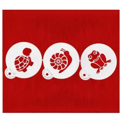 Set Stencil Animali dello stagno, 3 pezzi