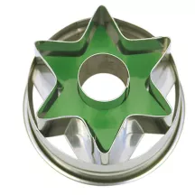Tagliabiscotti stella con espulsore, Ø 4 cm