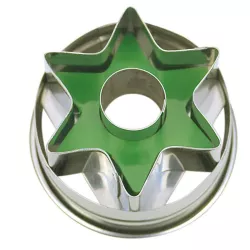 Tagliabiscotti stella con espulsore, Ø 4 cm
