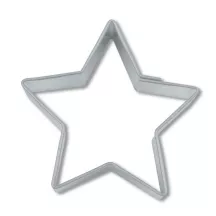 Stern-Ausstecher Klein - Edelstahl, 4 × 4 × 2 cm