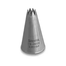 Stainless steel star nozzle 4 mm for cupcakes and cake decorations