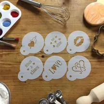 Stencil set Love, 6 pieces
