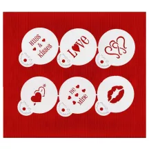 Stencil Set Love, 6-teilig