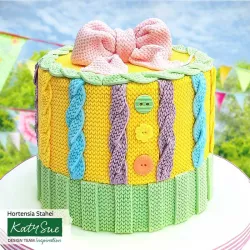Silicone embosser knitting pattern for fondant