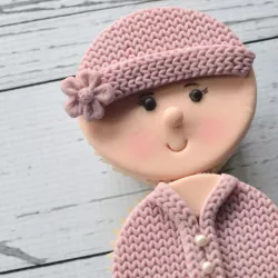 Silikonpräger Strickmuster für Fondant