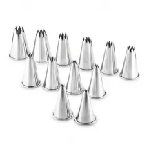 12-piece stainless steel star-shaped spout set