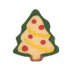 Christmas tree cookie cutter with ejector and embossing