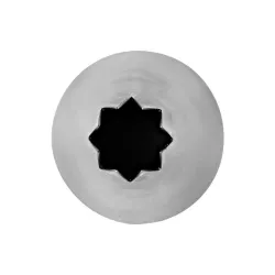 Douille étoile en acier inoxydable 9 mm pour toppings, bords et rosettes