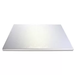 Tortenplatte rechteckig, extra stark, Perlweiss 30 x 40 cm