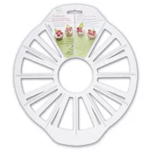 Plastic cake divider for 12 or 16 pieces