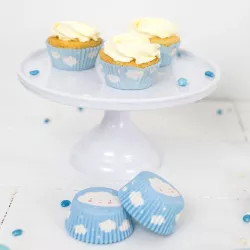 Cake plate white small