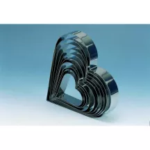 Anello per torta a cuore dritto Ø 26 cm, altezza 5 cm