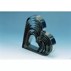 Anello per torta a cuore dritto Ø 26 cm, altezza 5 cm