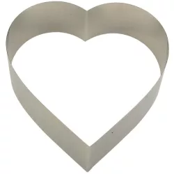 Anello per torta a cuore Ø 26 cm, altezza 7 cm