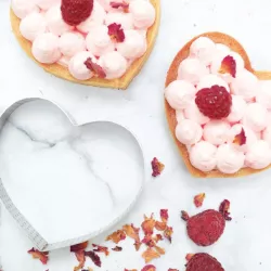 Anelli per torta Perforato a cuore, 4 pezzi