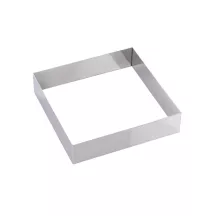 Quadratischer Tortenring 22 x 22 x 5 cm