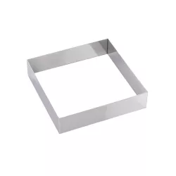Quadratischer Tortenring 22 x 22 x 5 cm