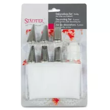 8-piece piping nozzle set with attachment and bag