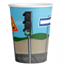 Party cup construction site, 250 ml, 8 pieces